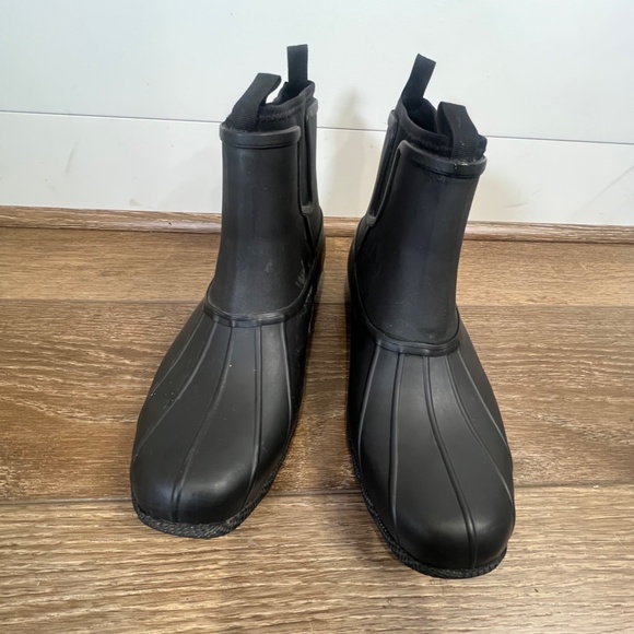 Sperry Women's Syren Cove Ankle Chelsea Rain Boot, Size 11, All black - Picture 3 of 10